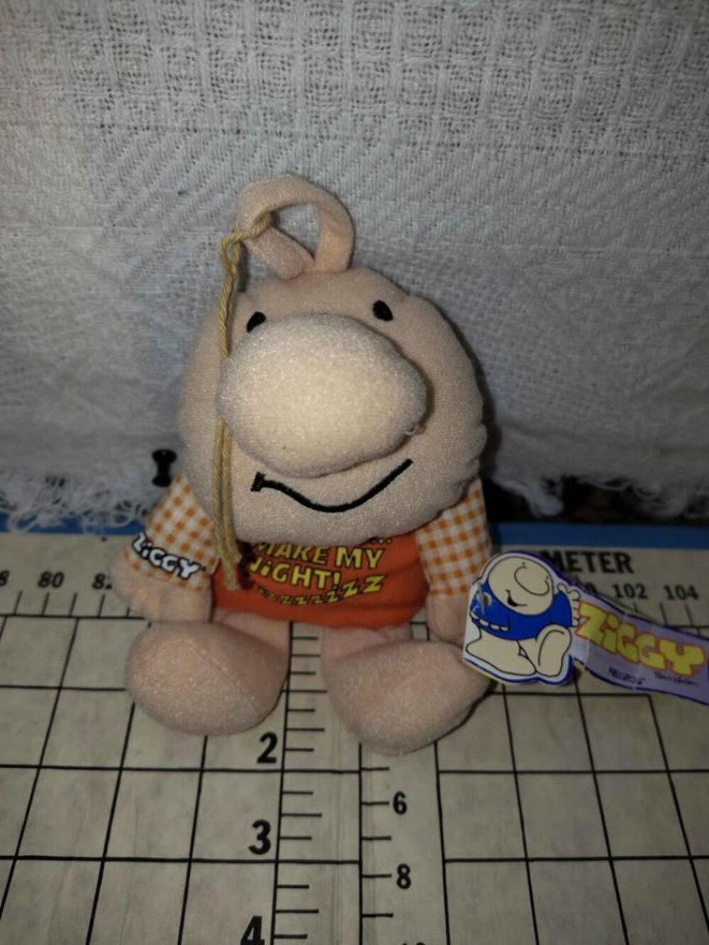 Vintage 1998 Ziggy Plush Toy With Tag